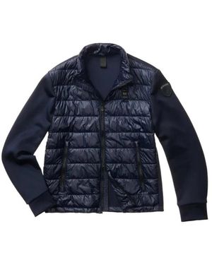 Blauer Hebron Scuba Sleeves Jacket - Blauw