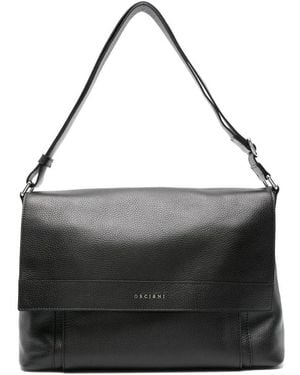 Orciani Leder Messenger Tasche Für Männer - Schwarz