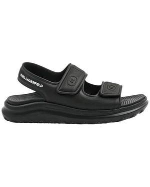 KARL LAGERFELD Flat Sandals - Noir