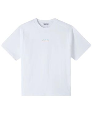 A.P.C. Locker Geschnittenes Rundhals-T-Shirt - Weiß