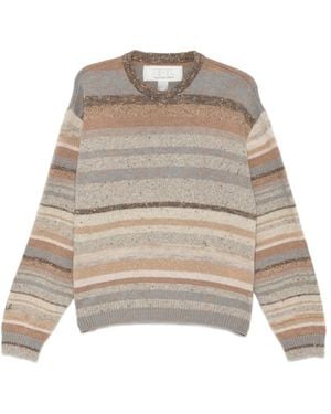 ERL Round-Neck Knitwear - Natural