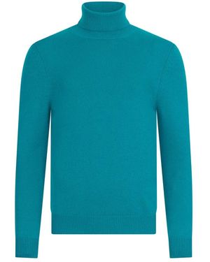 Malo Truien & Vesten ,Blauw ,Cashmere Turtleneck