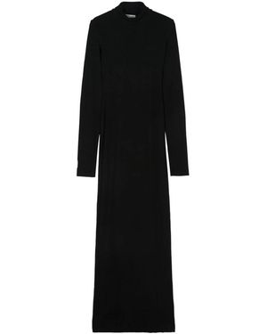 Cotton Citizen Kleedjes ,Zwart ,Katoen Zwarte Coltrui Maxi Jurk