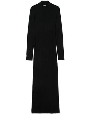 Cotton Citizen Kleedjes ,Zwart ,Katoen Zwarte Coltrui Maxi Jurk