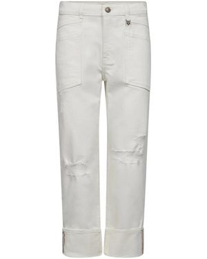 Mos Mosh Cropped Jeans - Gris