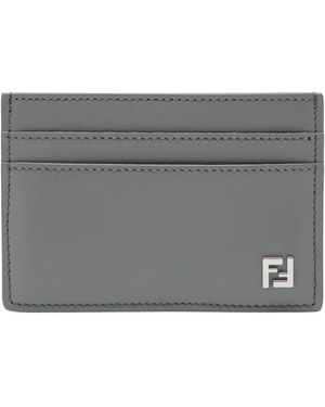 Fendi Ff Squared Kartenetui - Grau