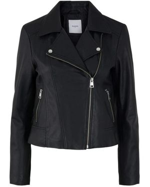 Pieces Leather Jackets - Nero