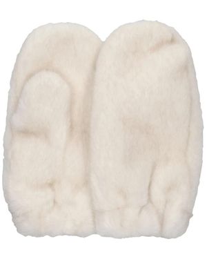 Studio AR by ARMA Evalyn Faux Mink Fäustlinge - Natur