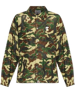 A Bathing Ape Camouflage Motif Jacket - Groen