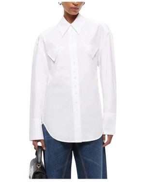 Pinko Overhemden ,Wit ,Katoen Klassiek Katoenen Popeline Shirt