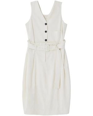 Low Classic Midi Dresses - Wit