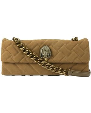 Kurt Geiger Tassen ,Bruin ,Suède Kensington East West - Naturel