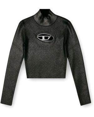 DIESEL Rollkragenpullover - Schwarz