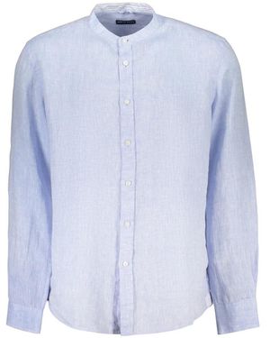 North Sails Mandarijnkraag Shirt - Blauw