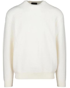 Emporio Armani Round-Neck Knitwear - Wit