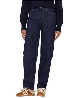 My Essential Wardrobe Mwlucy 187 High Barrel Jeans - Blauw