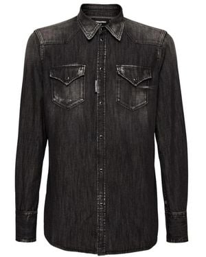 DSquared² Denim Shirts - Negro