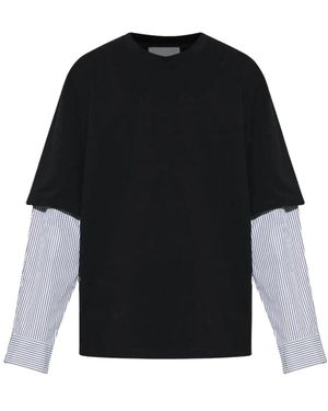 Jil Sander Long Sleeve Tops - Black