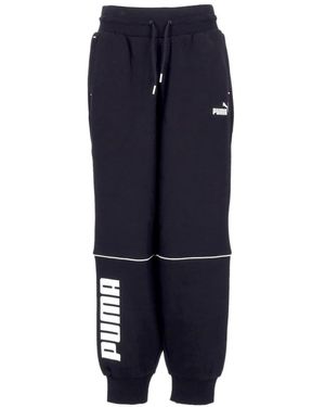 PUMA Power Colorbloc High-Waist Sweatpants Schwarz - Blau