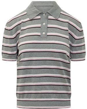 MSGM Round-Neck Knitwear - Grigio