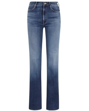 Mother Blaue Flare Leg Jeans Mit Hoher Taille