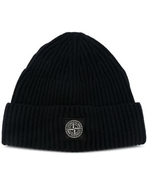 Stone Island Beanies - Schwarz