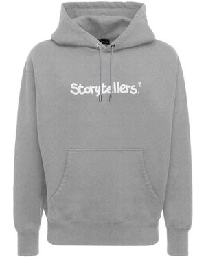 Throwback. Stylischer fleece pullover - Grau