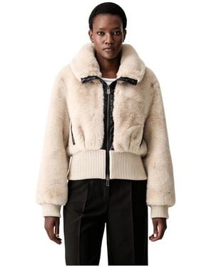 Pinko Faux Fur & Shearling Jackets - Neutre