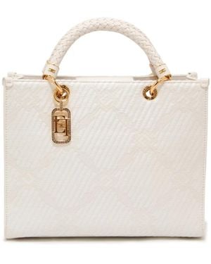 Elisabetta Franchi Shopping Bags - White