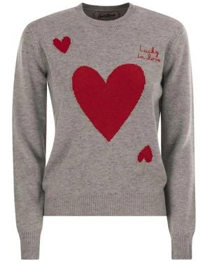 MC2 Saint Barth Round-Neck Knitwear - Gris