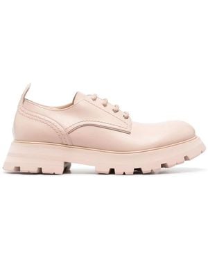 McQueen Lace-Up Boots - Pink
