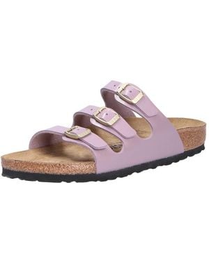 Birkenstock Bequeme Pantolette Florida Stil - Lila