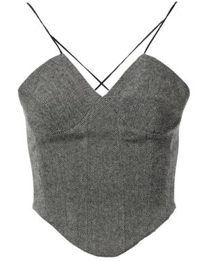 Ermanno Scervino Sleeveless Tops - Grey
