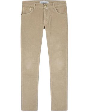 Jacob Cohen Broeken ,Katoen Nick Slim-Fit Broek - Naturel