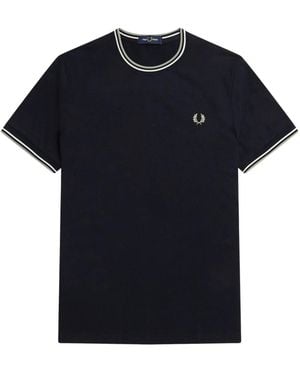 Fred Perry Twin Tipped T-Shirt - Zwart