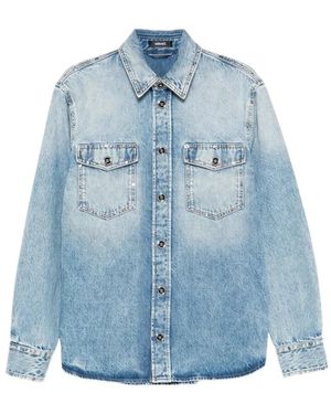 Versace Denim Shirts - Blue
