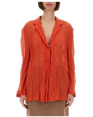 Alysi Overhemden ,Rood ,Katoen Memory Gauze Shirt