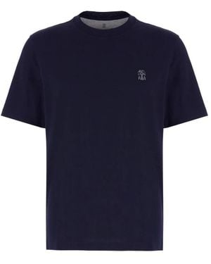 Brunello Cucinelli T-Shirts - Blue
