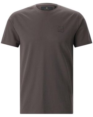 Belstaff Tops ,Bruin ,Katoen T-Shirts - Grijs