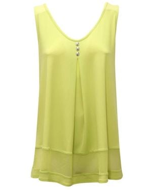 Joseph Ribkoff Sleeveless Tops - Green