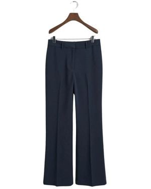 GANT Broeken ,Blauw ,Polyester Slim Flare Slack Broeken