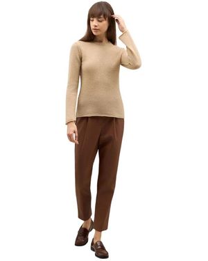 Boglioli Brushed Wool Cashmere Crewneck - Natur