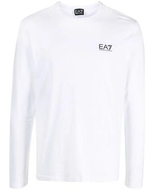 EA7 Long Sleeve Tops - Bianco