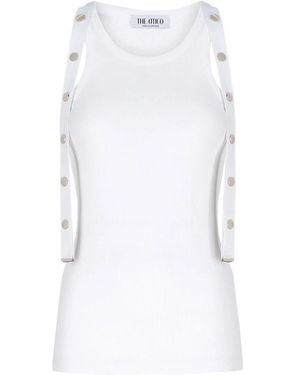 The Attico Sleeveless Tops - Bianco