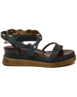 A.s.98 Flat Sandals - Black