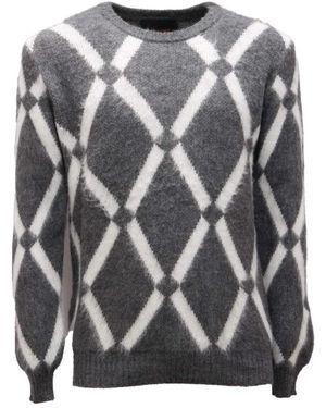 Officina 36 Round-Neck Knitwear - Grey