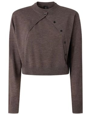 Pinko Truien & Vesten ,Bruin ,Nylon Tallin Cardigan