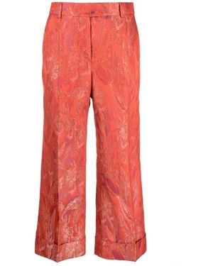Alberto Biani Cropped Pants - Red