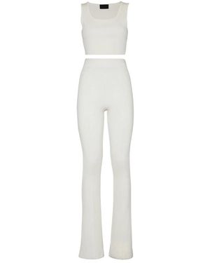Philipp Plein Jumpsuits & Playsuits ,Wol Knit Set Signature - Wit