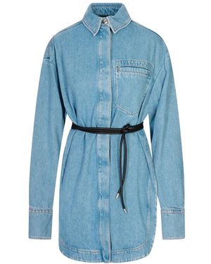 Sportmax Shirt Dress - Blauw